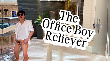 The office boy who got to see a lot of hot men cocks in the locker room
