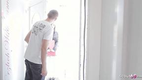 ”German Femdom Bailiff STEP MOM Seduce Teen Debtor To Fuck Her”