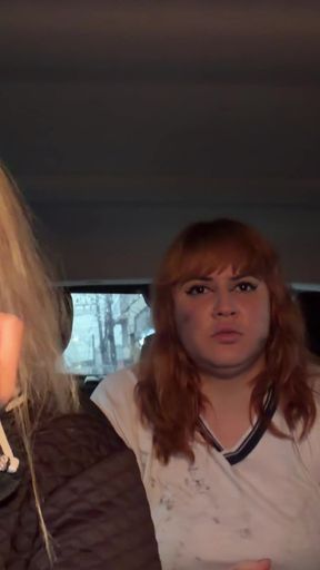 Cardboard scavenger for was horny when she saw us   Clip 2