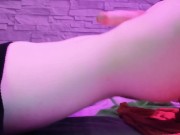 Femboy fucks white cock ♡