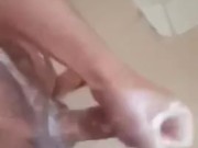 Jerking Off in toilet with Soap