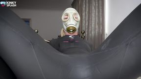 Leather Gloved Wank by Neoprene Mistress: I Cum While You Stay Denied