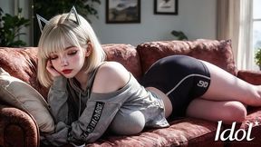 cute asian girl next door lets me cum in all three holes [ai]