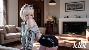 cute asian girl next door lets me cum in all three holes [ai]