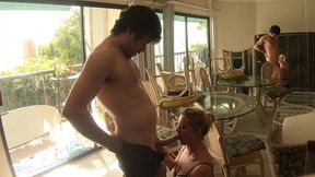 stepson helps divorced stepmom move in and moves in her