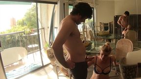 stepson helps divorced stepmom move in and moves in her