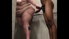 TreyLongzXXX Fucking RedHead BBW Inside A Public Truck Stop Shower