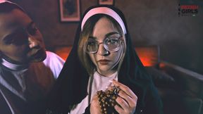 (Full Version Full HD) Nun Madalena is no longer immaculate - in this film her loses her virginity, sucks pussy for the first time and get spanked