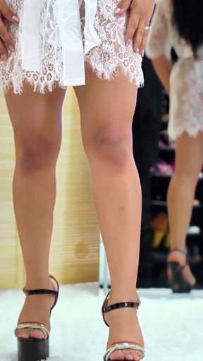 Stunning moment from &quot;Latina MILF Transparent Lingerie and Robe Try On Haul with Lisa X Lopez&quot;