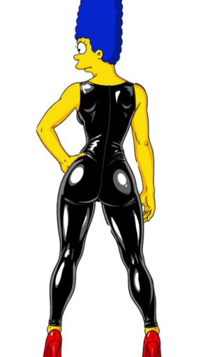 Black Latex Dancing. Cartoon porn Parody. Marge Simpson Dancing