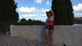 Bondage Training - Outdoor Bondage Training Lesson for Bettine - Part 2 wmv