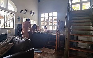 Spa bath three girls one guy orgy , reverse gangbang , Interracial