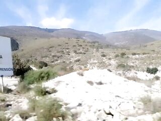 Journey, cemetery and mountains