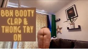 BBW Booty Clap & Thong Try On 720p