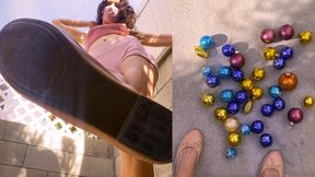Crushing your Christmas balls in Ballet flats