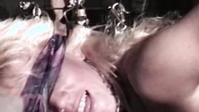 ”Dyke encourages her lover to stick fingers inside of her booty”