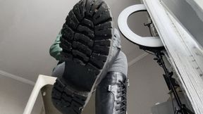 Dirty boots - work for slave!