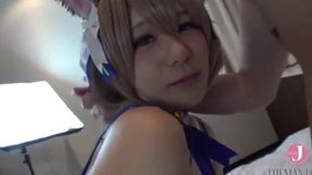 Cat Ear Holy Knight Cosplay: Begging for Intense Nakadashi Sex with Marie Konishi