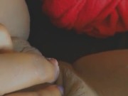 Playing with my wet creamy pussy