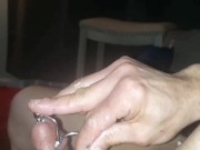 Sounding with cum!
