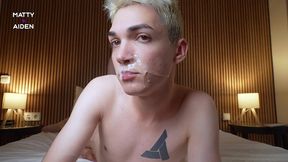 sucking delicious dicks and cum on the hotel