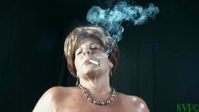 Chain Smoking Granny Masturbates And Poses ( PART 2 )