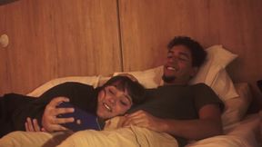 Stepsis Big Ass Crushes Leg Movie Night Deepthroat Facial Gush