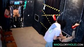 Downgraded Czech amateur sluts go wild in darkest, most sinful, hardcore glory hole encounter