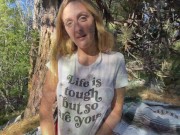 Big Booty Nature Girl Fucked Hard in Forest - Molly Pills - Horny Hiking POV 4K