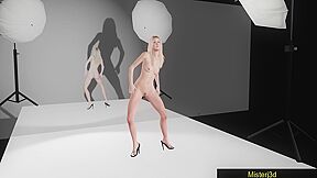 3d Animated And Blonde Teens - Dakotas First Nude Model Audition