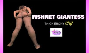 Fishnet Giantess - Thick Ebony BBW Chy Ass Worship & Sexy Posing [Passthrough]