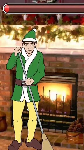 Unfaithful Mrs. Claus - Time to sneak around Santa to sick on tits and fuck her pussy   Clip 1