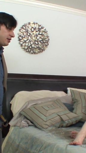 Memorable moment from &quot;Guy licks, then fucks a babysitter&#039;s horny pussy on the bed&quot;