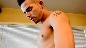 FetishMen: Turkish Turk Mason in denim jeans jack off on sofa