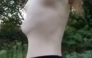 Playing in the garden and stuffing vegetables in my holes
