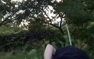 Playing in the garden and stuffing vegetables in my holes