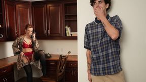 57-Year-Old GILF Sex Line Operator Services a Young Stud