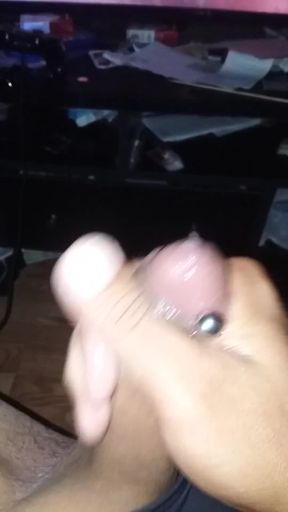 Cumming with sounding rod