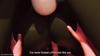 Pokemon ran into a powerful shop and became his personal slut Meowscarada wants her master's sperm[eng sub reaction