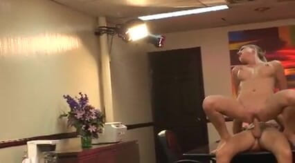 Huge tit hot PAWG sexy blonde office assistant gets fucked in the ass