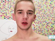Cute Blonde Twink Jack Z Masturbates His Hard Cock And Cums!