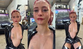 Full of piss spit and cum