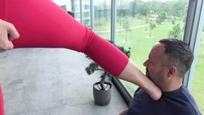 foot choking for slave Smirni
