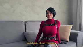Double Trouble: Ada Wong takes two cocks in her mouth