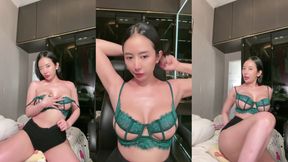 Try new lingerie exposed boobs and pussy