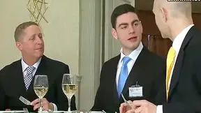 Employee James Stripping Off During Embassy Lunch
