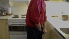John Is Pissing in the Kitchen Sink