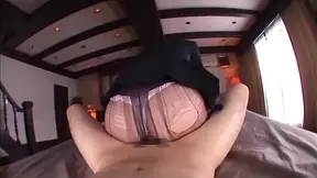 Kinky office lady in pantyhose Tsubasa Amami gives a foot job 3