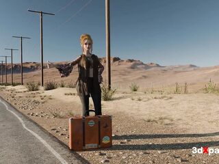 Roadside Sex Vibes in a Painted Van - Sloppy Oral, Reverse Cowgirl, Missionary & Jizz flow