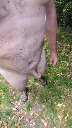 Told to stand near the road naked